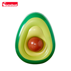 Samebust Bouée gonflable géante en forme d'avocat vert, transat flottant, jouet aquatique - Product Image 3