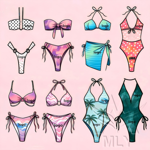 MLY Ensemble Bikini Personnalisé 2026 Maillot de Bain Femme Monokini Bodysuit Maillots de Bain & Vêtements de Plage - Product Image 1