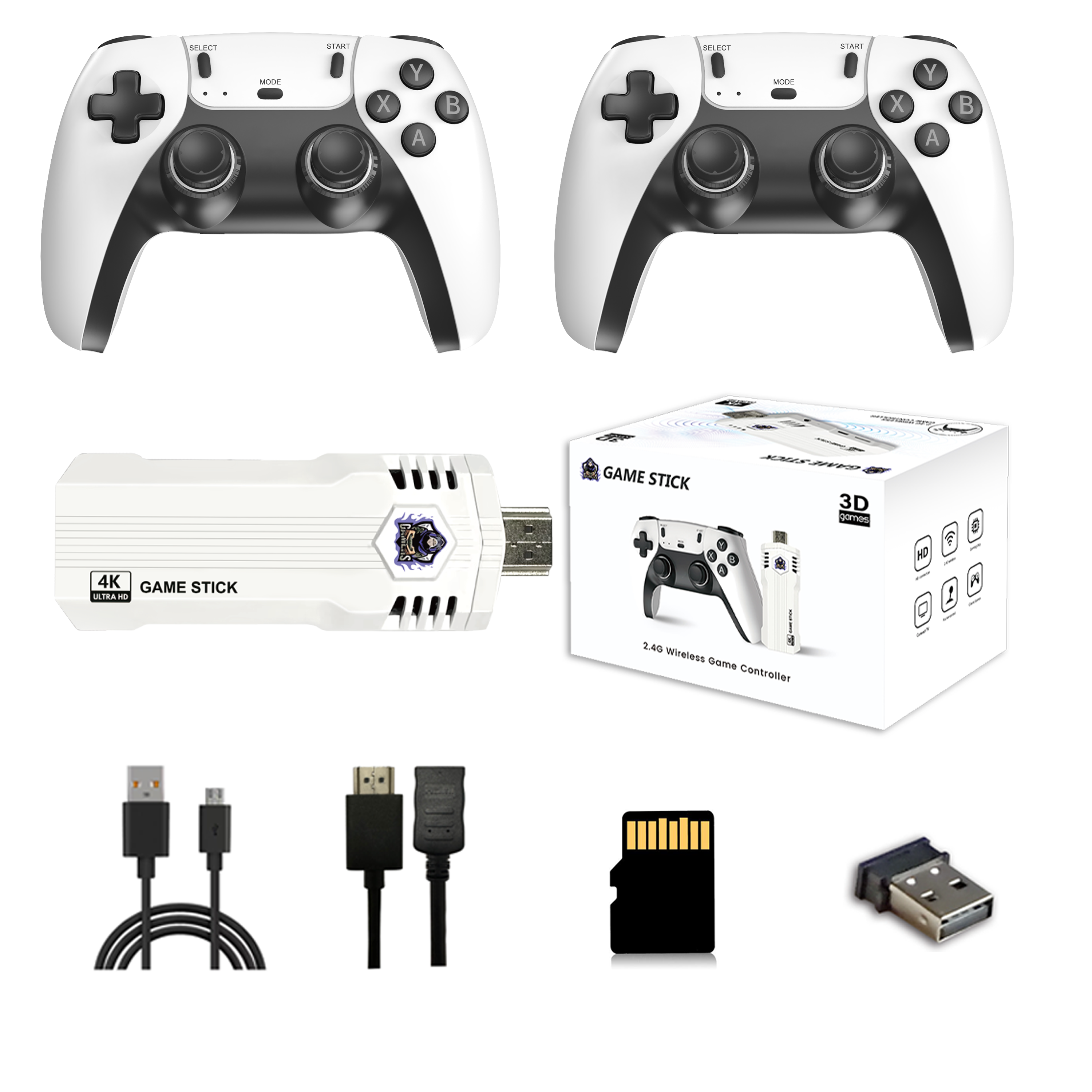 P5X Retro Game Console - 64G, 40000+ Games, Wireless Pad