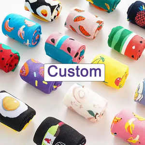 KT442 OEM personnalisé sans quantité minimale de commande français peinture à l'huile Style Vintage abstrait artistique Jacquard motif coton femmes hommes Tube <span class=keywords><strong>chaussettes</strong></span> - Product Image 5