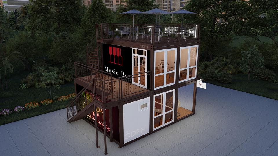 10ft Fast Food Mini Pop-up Shop Cafe Shops Mobile Container Coffee Bar ...