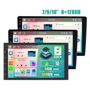 Rádio do carro <span class=keywords><strong>Android</strong></span> 2 Din 7/9/10 ''IPS Touch Screen 4 + 4Core 6 + 128GB Car Stereo Carplay <span class=keywords><strong>Android</strong></span> Auto GPS WiFi FM RDS DSP BT - Product Image 1