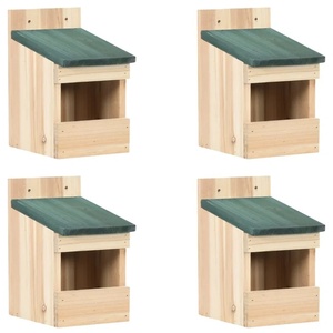 Vogelhuisjes voor buiten met metalen roofdierbeveiliging voor blauwleeuwerik, kwartel, zwaluw, vink, houten vogelhuisje - Product Image 5