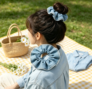 Chouchou pour cheveux bleu imprimé léopard, doux et <span class=keywords><strong>élastique</strong></span>, pour <span class=keywords><strong>queue</strong></span> <span class=keywords><strong>de</strong></span> <span class=keywords><strong>cheval</strong></span>, élégant, accessoire <span class=keywords><strong>de</strong></span> coiffure pour femme, OEM - Product Image 3