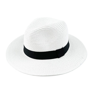 Vente en gros Chapeau de soleil unisexe pour femmes et hommes tendance Chapeaux de paille tendance pour la <span class=keywords><strong>plage</strong></span> Chapeau de groupe de jazz Chapeau de cow-boy Fedora Casquette de gangster - Product Image 4