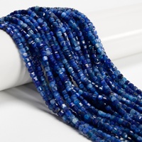 Perles Sodalite 2mm 3mm Opale Rose Kyanite Apatite Légère Lapis Brins Facettes Rubik's Cube Stone Beads