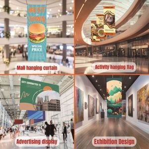 Printed Display Natural <b>Wall</b> Hanging Banner Outdoor Advertising Event Hanging Perforated Pvc <b>Vinyl</b> Banner - Product Image 4