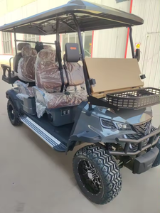 WELIFTRICH Qualité supérieure Design moderne Voiturette de golf électrique confortable 4 + 2 places pour pousse-pousse à usage touristique 30 KM/H Vitesse 100KM - Product Image 3