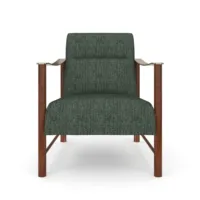 Fauteuil d'appoint contemporain incliné avec dossier angulaire, chaise individuelle décorative, fauteuil de loisirs rembourré doux pour salon
