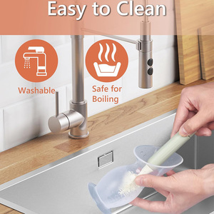 Tire-lait manuel en silicone, collecteur de lait mains libres, qualité alimentaire sans BPA, <span class=keywords><strong>base</strong></span> d'aspiration portable pour l'allaitement avec sangle - Product Image 5
