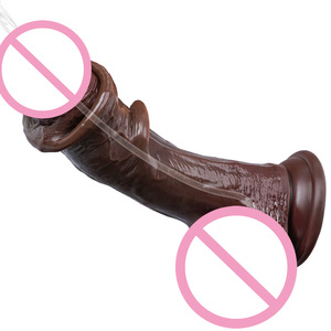 Dildo in Silicone Morbido con Spray d'Acqua per Massaggio Femminile, Masturbatore Manuale Realistico - Product Image 1