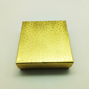 65 #5 1/4X3/4X7/<span class=keywords><strong>8</strong></span> Groothandel Luxe Goud Katoen Gevulde Doos Sieraden Ring Earring Custom Logo Geschenkdoos - Product Image 2