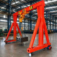 HNTIWIN Crane Gantry Portabel Beroda Ban Kapasitas Angkat 3000kg 5000kg Berkualitas Tinggi Bersertifikasi CE dari Produsen Terpercaya