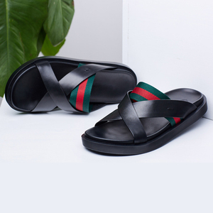 Nouvelles Tongs Tendance 2026 en Cuir Véritable Antidérapantes pour Hommes – Sandales d'Été Décontractées pour la Plage et l'Extérieur - Product Image 5