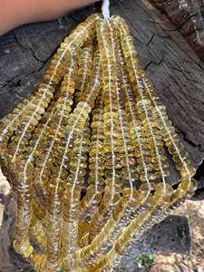 Faceted <b>Beer</b> Quartz Rondelle Beads, Wholesale Gemstone Strand (6-11mm) Handmade Jewelry Gemstone Supplies - Product Image 5