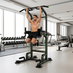 Attrezzature Fitness Commerciali e per <span class=keywords><strong>Casa</strong></span>: Stazione Multifunzione con Barra per Trazioni a Muro o a Porta, Rack per Trazioni con Corda per <span class=keywords><strong>Esercizi</strong></span> - Product Image 4
