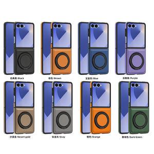 Vente en gros de cuir PU avec anneau magnétique Support de téléphone portable pour Samsung Galaxy <span class=keywords><strong>Z</strong></span> Flip 7 6 5 4 3/ <span class=keywords><strong>Z</strong></span> Fold 7 - Product Image 1