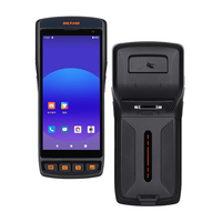 Offre Spéciale portable PDA robuste Pos 1D 2D lecteur de codes à barres mobile 4G Android Pda imprimante thermique d'étiquettes en papier intégré