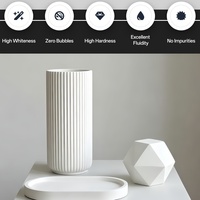 Poudre de gypse blanc pur 9,0 MPa sans bulles, sans taches foncées, poudre de moulage céramique pour la fabrication de bijoux DIY, moules à plateaux et artisanat