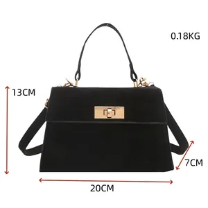 Sacs à main de luxe en cuir PU pour femmes, collection printemps 2025, nouveaux sacs à bandoulière carrés tendance pour dames, portables - Product Image 5