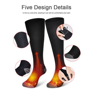 Vente en gros Batterie rechargeable personnalisée Chaussettes d'hiver à chauffage thermique pour le ski, la randonnée et le <span class=keywords><strong>sport</strong></span> Chaussettes chauffantes pour hommes et femmes - Product Image 4