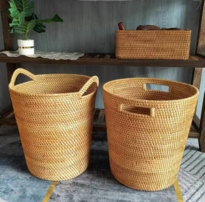 Décoration d'intérieur, panier de rangement en osier personnalisé, panier multifonctionnel, décoration artistique, articles d'ameublement - Product Image 3