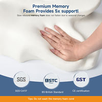 Oreiller ergonomique en mousse à mémoire de forme pour le cou, soutien cervical, contour de sommeil, coussin orthopédique pour l'alignement de la colonne vertébrale