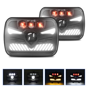 5X7 ''7x6'' Faro LED cuadrado DRL Señal de giro Haz sellado alto/bajo para Jeep Cherokee Express Chevy <span class=keywords><strong>Ford</strong></span> GMC Truck <span class=keywords><strong>DOT</strong></span> - Product Image 3