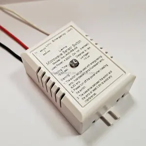 200W AC85-265v detectar automáticamente el movimiento del cuerpo humano sensor de movimiento por microondas interruptor para el corredor pasillo