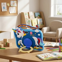 Tablette pour enfants 7 pouces Android 8.1 2 Go 16 Go WiFi 1024x600 bleue avec étui en silicone licorne et support