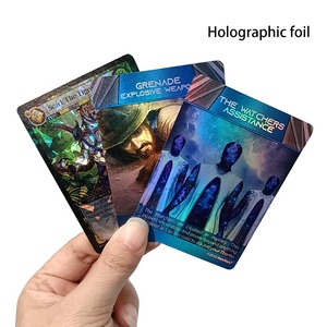 Độc đáo sáng tạo in ấn tùy chỉnh thiết kế chất lượng cao lá kim cương HOLO sang trọng kinh doanh thẻ trò chơi với kim loại và UV thể thao - Product Image 3