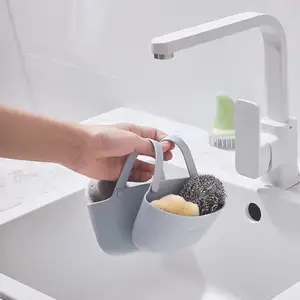 Étagère suspendue éponge égouttoir panier de rangement évier robinet boîtier berceau cuisine étagère étagère égouttoir éponges