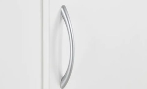 <span class=keywords><strong>Armario</strong></span> moderno de una sola puerta para ahorrar espacio con acabado blanco y estantes ajustables de 7 compartimentos para dormitorio de apartamento - Product Image 5