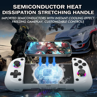 Nouveau X3 Mobile Joystick 2-en-1 Contrôleur de jeu rétractable de refroidissement avec prise en charge des jeux natifs Compatible avec les tablettes