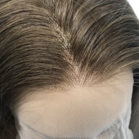 NL Perruque Full Lace Wig à la main, cheveux vierges de qualité supérieure, cuir chevelu naturel, noir, remplacement du système de cheveux vierges humains 100%