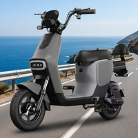 Nouveau vélo électrique de ville 48v 20Ah siège large 2 roues cyclomoteur Scooters vélo électrique léger 500w a marché moto approvisionnement d'usine