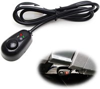 Sakelar Tombol Tekan 12V, Sakelar Hidup Mati dengan Lampu Indikator LED Hijau Merah Bentuk Tetesan Air Sesaat