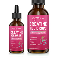 CHTNature OEM Suppléments Créatine Monohydrate HCL Liquide 30ml/50ml/60ml Gouttes de Créatine