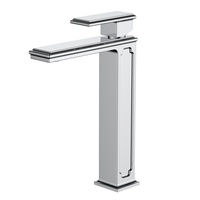 Robinet de lavabo Elegan 46002 Cr500 finition chromée, mitigeur de salle de bain en laiton massif à levier unique sans siphon