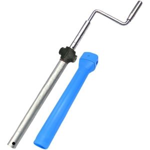 Manivela Plegable Wan Renkangyun para Cama de Enfermería Manual con Tubo y Funda, Juego Completo con Cubierta Protectora Azul - Product Image 3