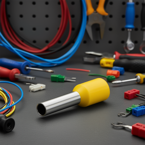 Terminales de Enchufe Preaislados Amarillos de 6.3mm Tipo Barril para Conectores de Cableado Eléctrico - Product Image 3