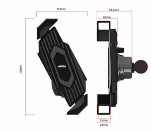 Elegante soporte para teléfono móvil, núcleo amortiguador y mecanismo bloqueable - Product Image 2
