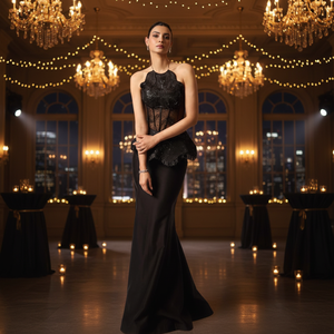 Jupe de fête pour femme en tissu satiné de qualité supérieure, séchage rapide, coupe classique, pour toutes les saisons, style ethnique Inde et Pakistan - Product Image 1