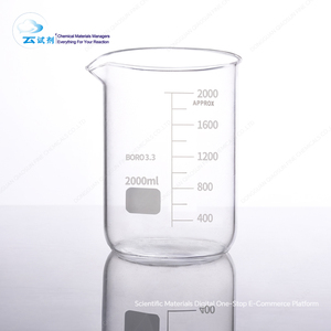 Bécher en verre personnalisable Qiaosun, résistant aux produits chimiques, garantie 1 an, observation facile, usage scolaire, dissolution des solides, dilution, ODM/OEM - Product Image 1
