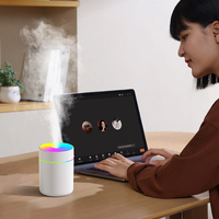 Nouveau diffuseur d'huiles essentielles portable à LED USB de 180 ml, mini humidificateur à ultrasons, brumisateur pour voiture et maison