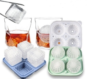 Groothandel Eco-vriendelijke Herbruikbare Argyle IJshockeyblokjes Creatieve IJsbox Vorm Whiskey Siliconen IJsrooster IJsjesbakjes - Product Image 2