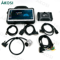 Herramienta de Diagnóstico SUPER MB PRO M6 Star para Benz con Multiplexor, Cable LAN + Cable de Prueba Principal OBD2 de 16 Pines + Tablet CF D1 para Autos, Camiones y Autobuses