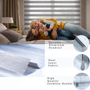Customize <b>Remote</b> <b>Control</b> <b>Smart</b> Hub Blackout Automatic Battery Rechargeable Motor Blinds - Product Image 2