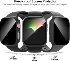 Protector de pantalla de vidrio templado antiarañazos para Apple <span class=keywords><strong>Iwatch</strong></span> S10 42/46mm PC Glass case - Product Image 3