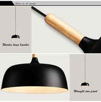 Lampe suspendue en métal rétro noire simple pour la maison, le bureau, le salon, la chambre à coucher, le restaurant, l'îlot de cuisine, le bar